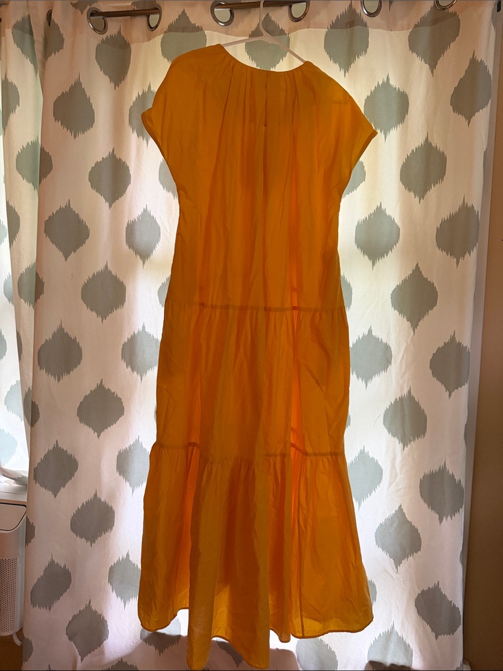 COS Mustard Yellow Tiered Maxi Dress - Picture 5 of 6